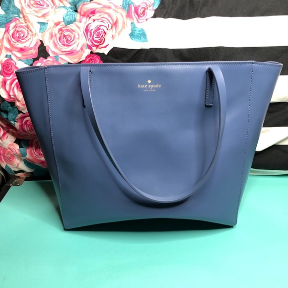 kate spade Handbags - Kate Spade blue tote large